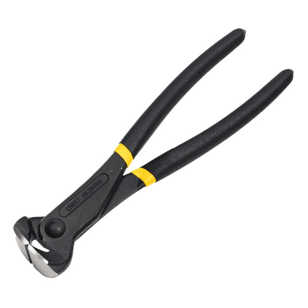Кусачки торцовые Deli DL20408 200мм, обливная противоскольящая рукоять