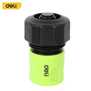 Соединитель быстросъемный для шланга с аквастопом 3/4" Deli DL8796  ударопрочный пластик