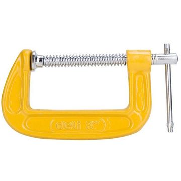 Струбцина G-образная усиленная Deli DL-G203  высота зажима 75мм