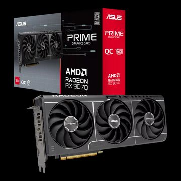 Видеокарта ASUS RX9070 PRIME EVO OC 16GB GDDR6 256bit 3xDP HDMI 3FAN RTL (PRIME-RX9070-O16G-EVO)