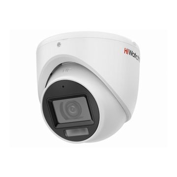 Камера видеонаблюдения Hiwatch 2Мп купольная HD-TVI камера с микрофоном и гибридной подсветкой HiWatch DS-T203A(B) (2.8mm) TVI Камера, купольная