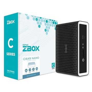 ZOTAC ZBOX NANO, SFF, FANLESS,
i5-1335U, 2 DDR5 SODIMM, M.2 SSD, 2.5" SATAIII BAY, 2 GLAN, WIFI, BT, USBDRV, DP/HDMI, EU PLUG