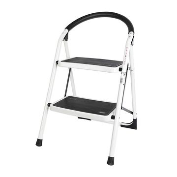 Стремянка стальная двухступенчатая Deli DL509012 макс.высота 460мм, до 150кг, ступени 360x270мм