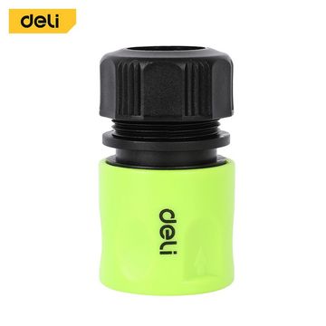 Соединитель быстросъемный с аквастопом для шланга 1/2" Deli DL8793  ударопрочный пластик